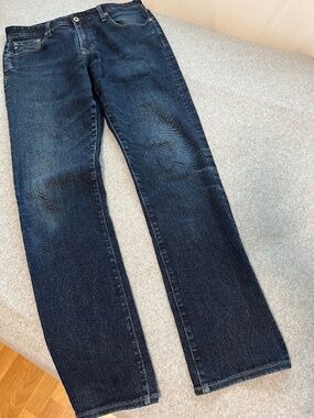 Mens AG Graduate Jeans Size 32 Tailored Leg Blue